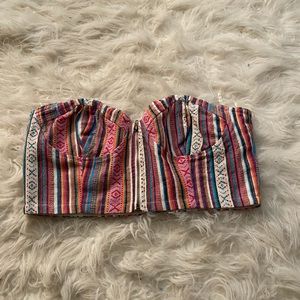 Tribal crop top